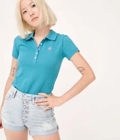 Camiseta Aeropostale para dama color verde esmeralda