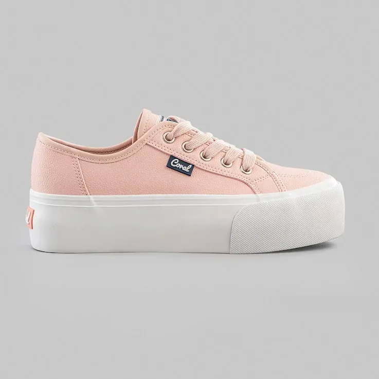 Tenis Coral para dama Isamu Pale Pink color rosado