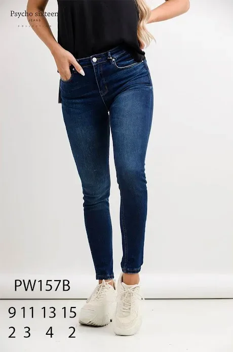 Jeans para dama Psycho Sixteen PW157B color azul