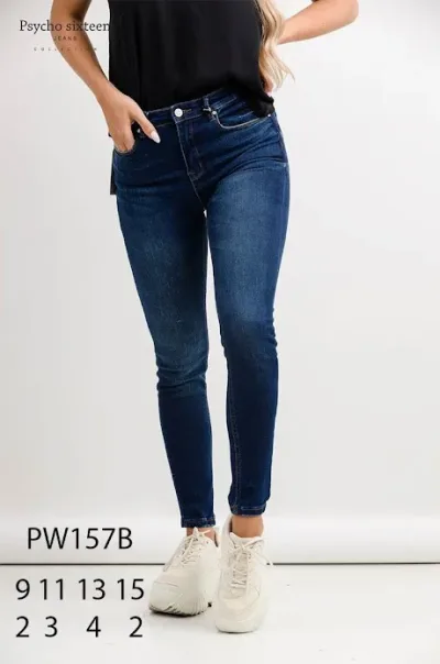 Jeans para dama Psycho Sixteen PW157B color azul