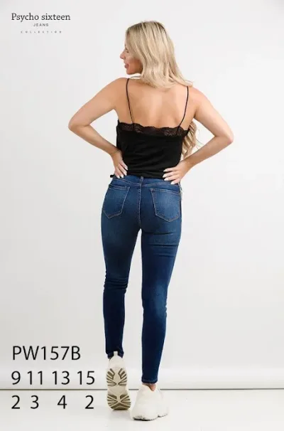 Jeans para dama Psycho Sixteen PW157B color azul