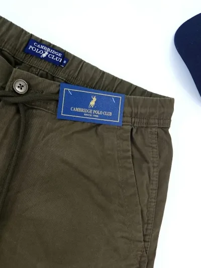 Short Cambridge Polo Club para caballero color verde musgo