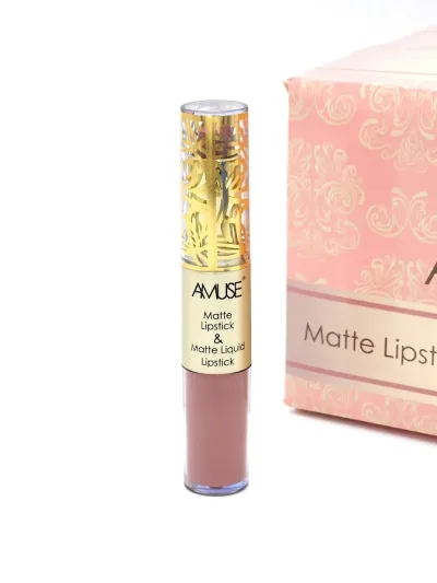 Labial Matte y Labial Líquido AMUSE Tono 2