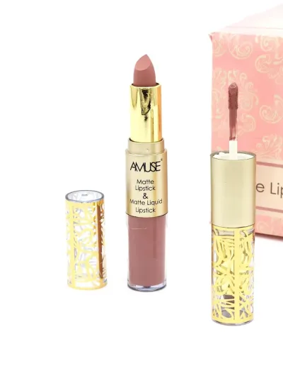 Labial Matte y Labial Líquido AMUSE Tono 2