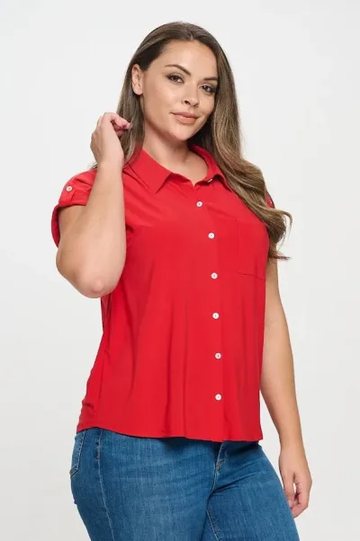 Blusa DNA para dama color rojo