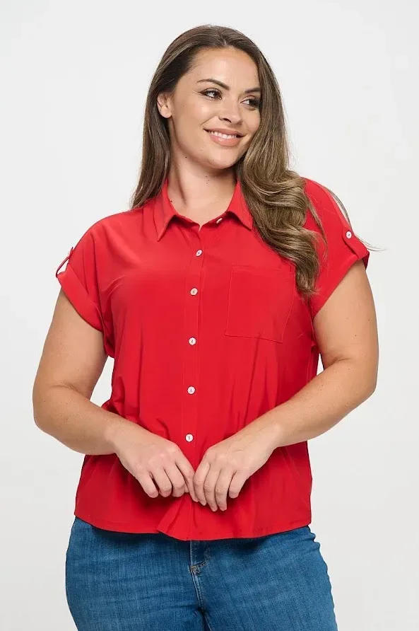 Blusa DNA para dama color rojo