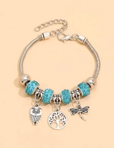 Pulsera para dama color celeste