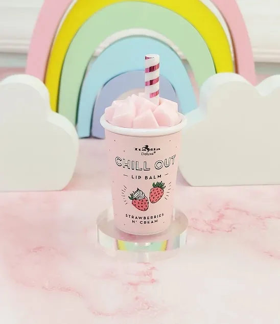 Balsamo labial strawberries n´cream para dama color rosa