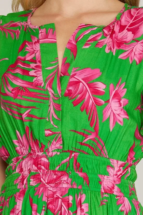 Vestido dama- S12SY6888-GREEN