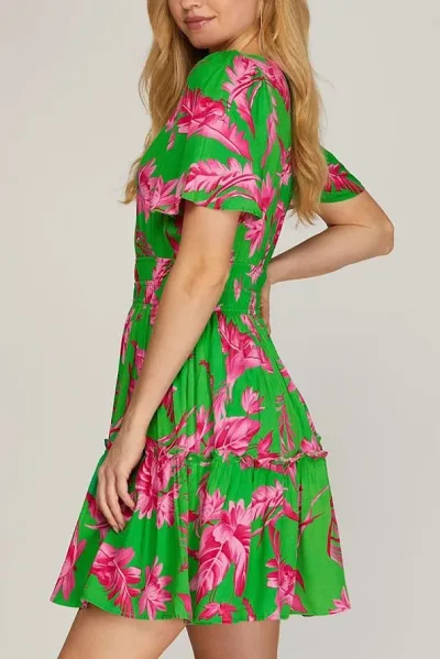 Vestido dama- S12SY6888-GREEN