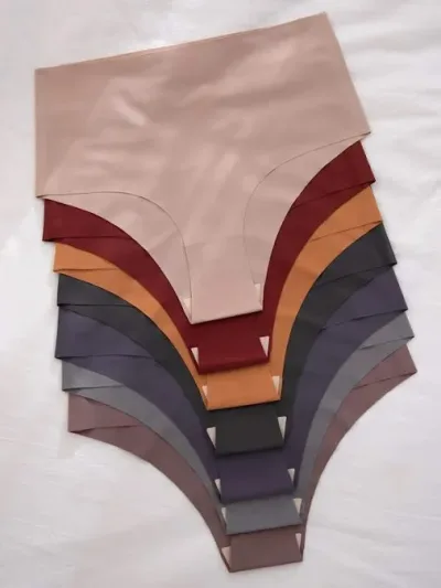 Set de 7 bragas talle alto e invisible  para dama multicolor