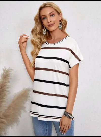 Camisa para dama a rayas