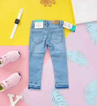 Pantalón Kan Can para niña color celeste mezclilla