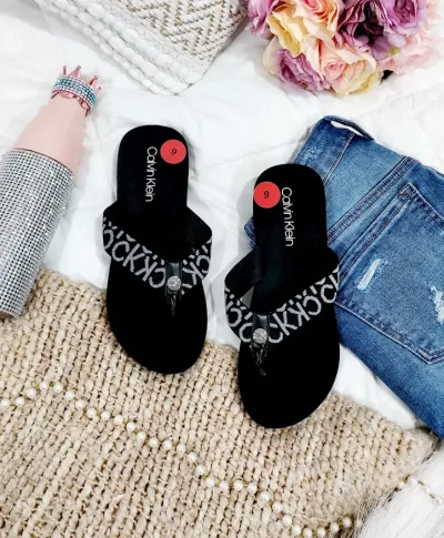 Sandalias Calvin Klein para dama color negro