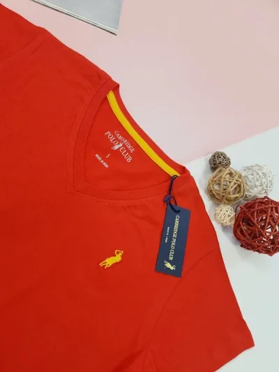 Camiseta Polo cambrige para dama color rojo