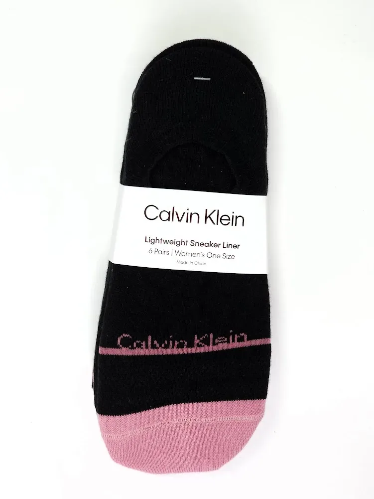 Set 6 pares de medias Calvi Klein para dama negro