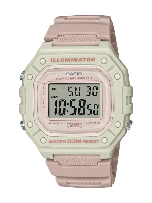 Reloj Casio Unisex W-218HC-4A2VDF COLOR ROSA