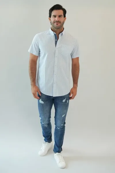 Camisa Hummer para caballero de rayas
