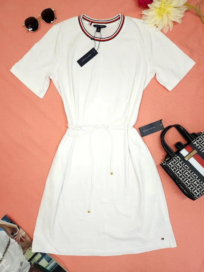 VestidoTommy Hilfiger para dama color blanco