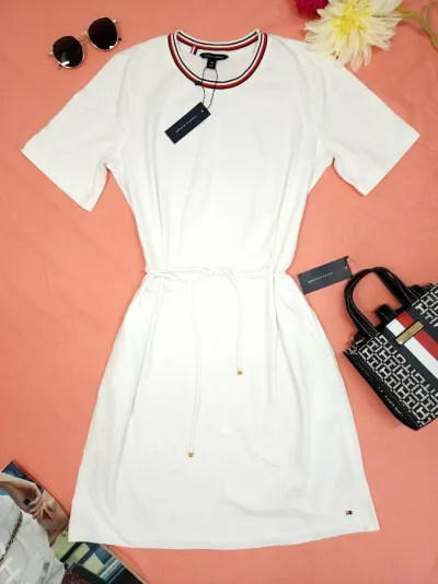 VestidoTommy Hilfiger para dama color blanco