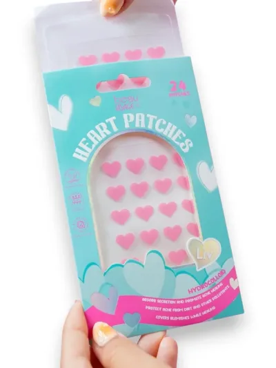 Parches faciales en forma de corazón Beau Visage SKY-S201 #COLOR ROSA