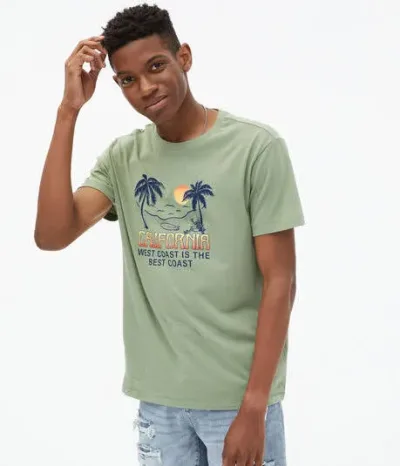 Camiseta para caballero color verde