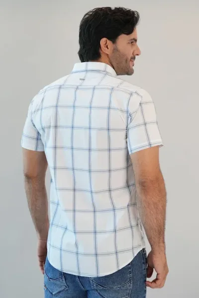 Camisa Hummer para caballero  diseño a cuadros