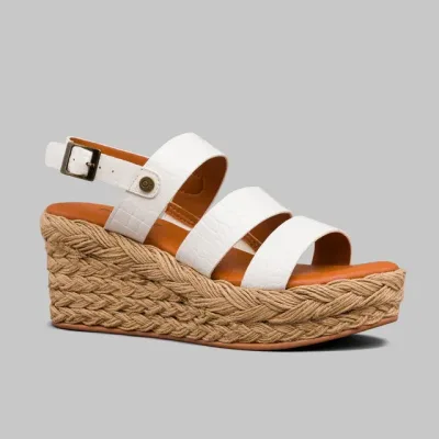 Sandalias para dama Promise Cadiz White Tex