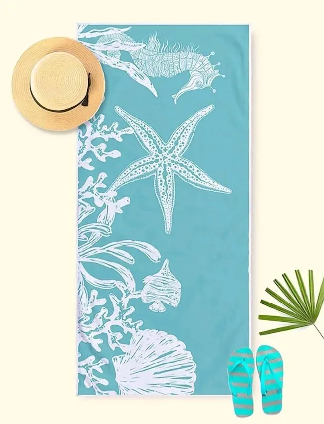 Toalla de playa multicolor