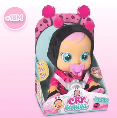 Muñeca Cry Babies para niña multicolor