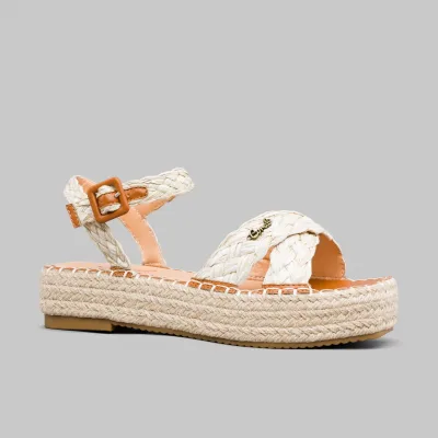 Sandalias Coral GIANNA JUTE SAND TE CORAL