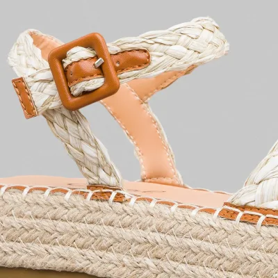 Sandalias Coral GIANNA JUTE SAND TE CORAL