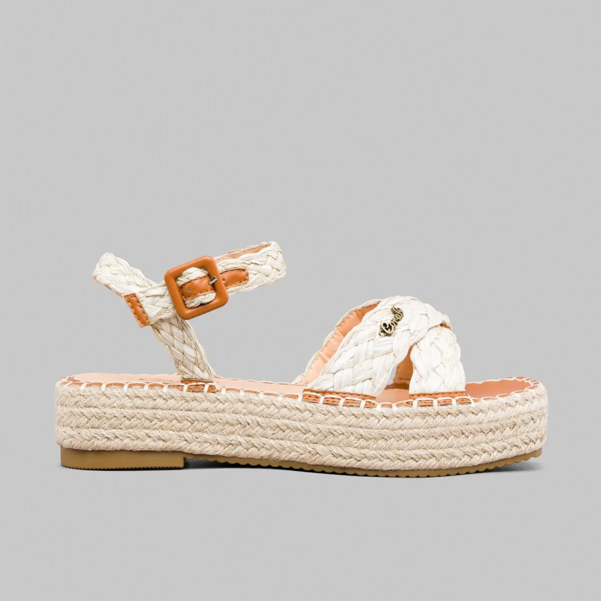 Sandalias Coral GIANNA JUTE SAND TE CORAL