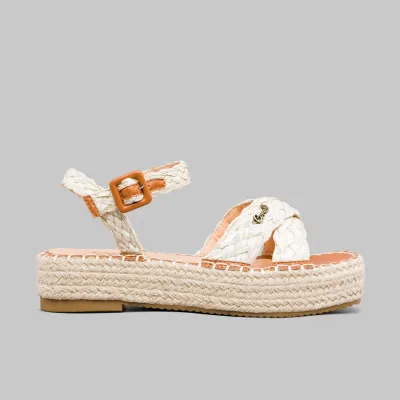 Sandalias Coral GIANNA JUTE SAND TE CORAL