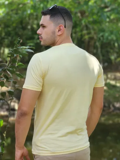 Camiseta para caballero Estivaneli color amarillo