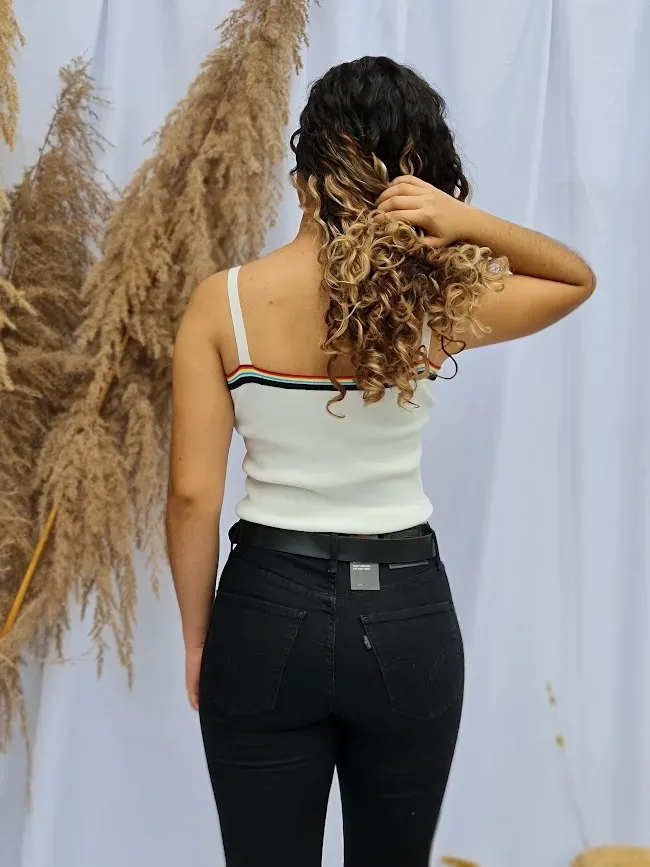 Crop Top para dama color blanco