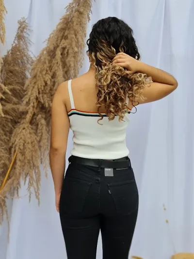 Crop Top para dama color blanco