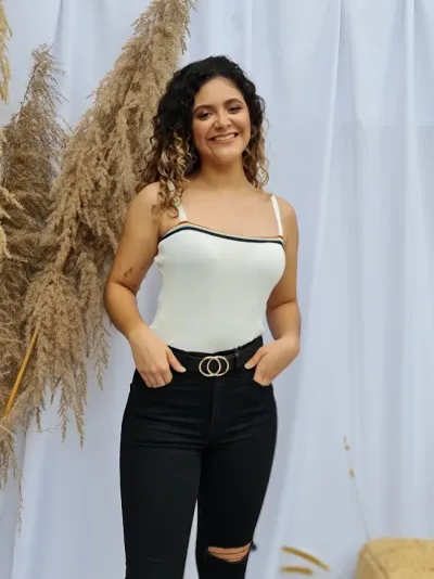 Crop Top para dama color blanco