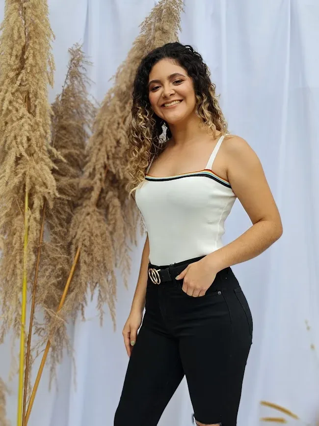 Crop Top para dama color blanco