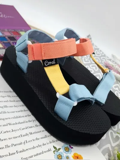 Sandalias coral para dama cliff 2 rainbow