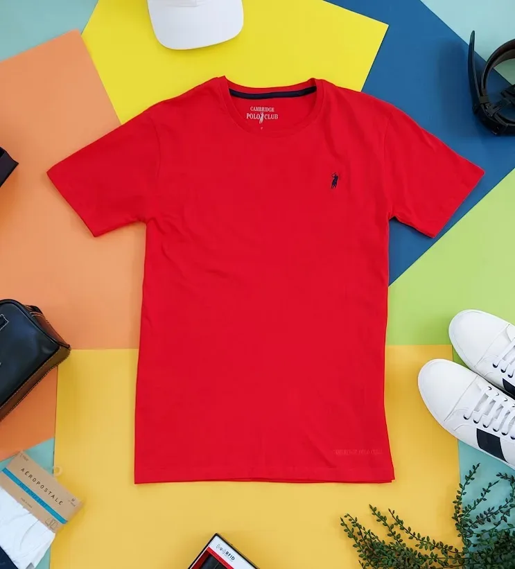 Camiseta Polo para caballero color rojo