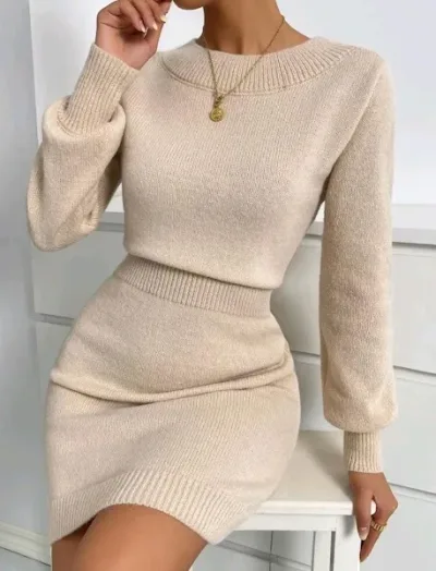Vestido para dama color beige