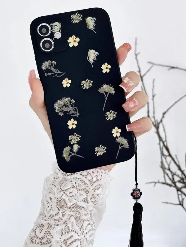 Funda para celular diseño floral