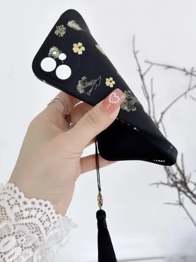 Funda para celular diseño floral