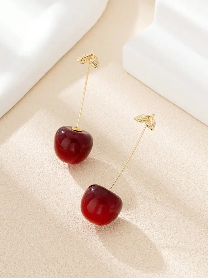 Aretes cereza - Fantasia Fina