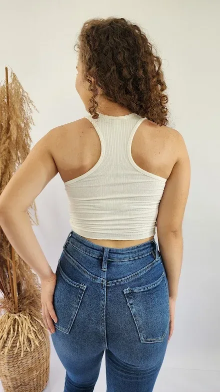 Blusa para dama color blanco hueso