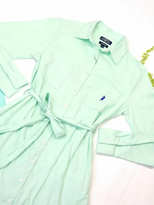 Vestido Cambridge Polo Club para dama color verde menta