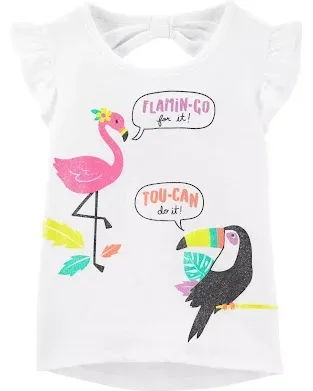 Blusa Carter´s para niña color blanca