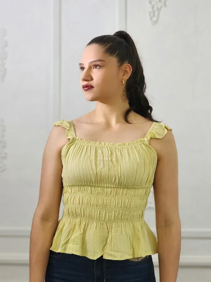 Blusa para dama color verde lima Peach Love