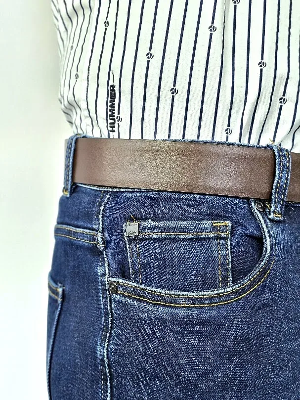 Jeans Hummer para caballero color azul  417-IM13-DB03
